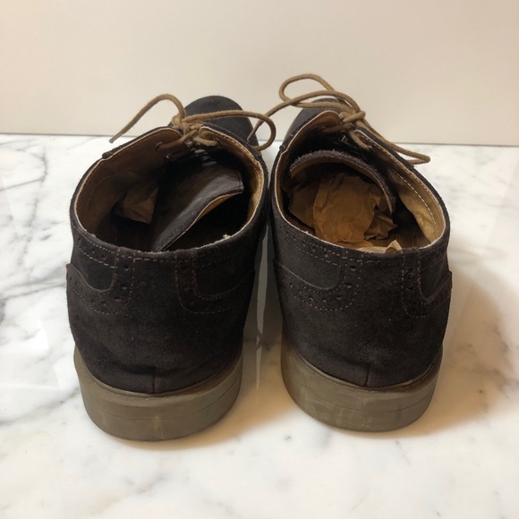 Calvin Klein Gaige 13 Brown Suede Leather Oxfords - Picture 9 of 16